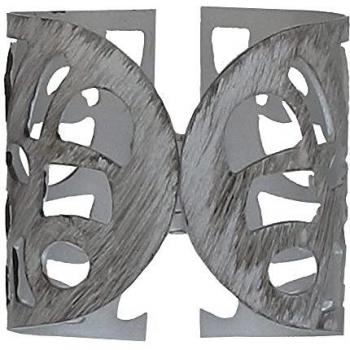 Alzapaños para Cortina De Metal Puno Renaissance - Gris/Negro