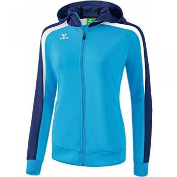 Erima Liga 2.0 Women's Training Jacket with Hood - Polyester Blue/White Size 34