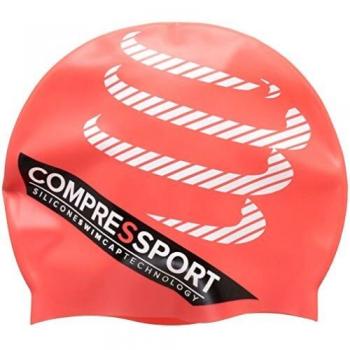 Compressport GNRCS - Gorro de natación unisex, color rojo, talla única
