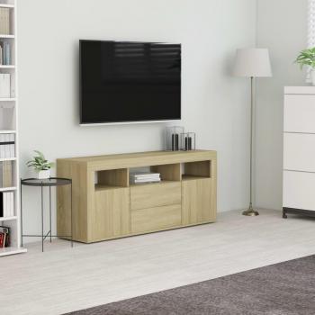 Soporte para TV de Madera Multicapa en color Roble, dimensiones 120x30x50 cm