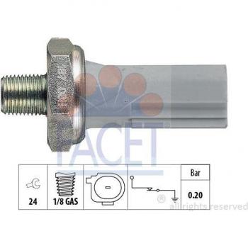 FACET Sender Unit de presión de aceite 7.0187, interruptor de control para medir la presión del aceite en el motor, compatible con múltiples vehículos, diseño compacto y duradero, fácil instalación y conexión eléctrica