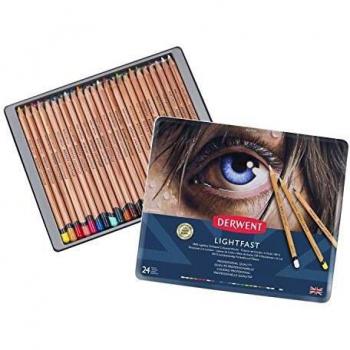 Caja Metálica de 24 Lápices Lightfast Derwent