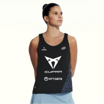 Camiseta de mujer Bullpadel Brete Db, manga corta, color negro, talla S