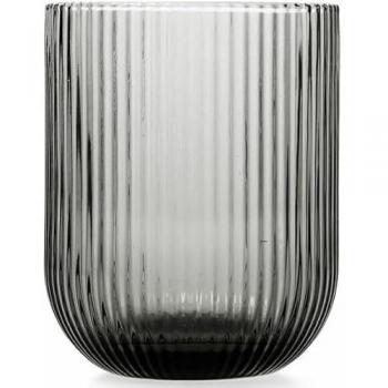 Vaso Bidasoa Fosil Gris Vidrio 280 ml (6 Unidades)