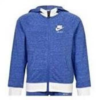 Sudadera Infantil Nike con Capucha 842-B9A Azul Blanco Talla 6-7 Años