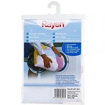 Rayen 6197.50 - Saco para lavadora, 45 x 25 cm, color blanco