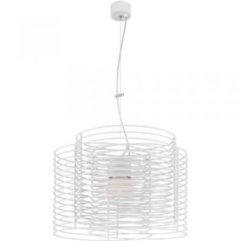 Lámpara de Suspensión Ringo, Metal Blanco, 46x46x100 cm