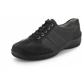 Waldläufer - Zapatos de cordones de cuero para mujer negro negro, color negro, talla 37.5