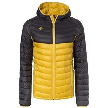 Izas Alsek Chaqueta De Plumas, Hombre, Gris Oscuro/Amarillo, XXL
