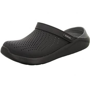 Crocs LiteRide Clog Zuecos de Caucho Unisex adulto, Negro