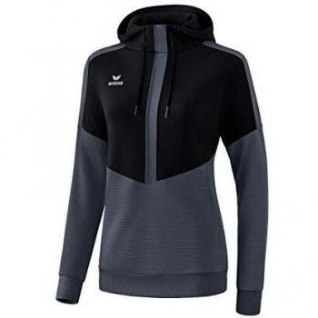 Erima Women's Squad Hoodie Black / Slate Grey 44