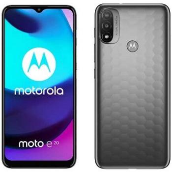 Motorola Moto E20, Gris Grafito, Pantalla 6.5 Max Vision HD+, Cámara 13MP, Procesador Octa-Core 1.6GHz, Batería 4000mAh, Dual SIM, Memoria Interna de 32GB y RAM de 2GB con Android 11