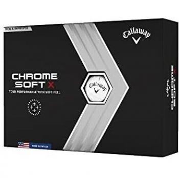 Callaway Chrome Soft X Golf Balls, Unisex-Adult, Blanco, M/L