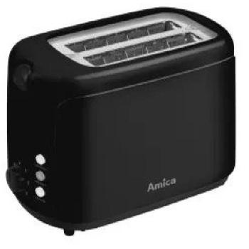 Tostadora Amica TD 1015 - 750W, Negra, Para 2 Rebanadas