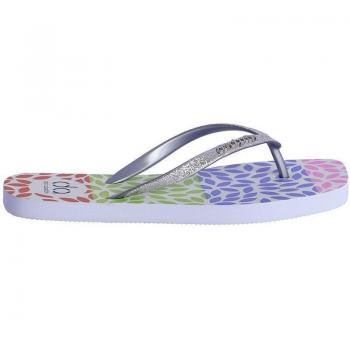 Chanclas de mujer de pala de dedo Leonila multicolor