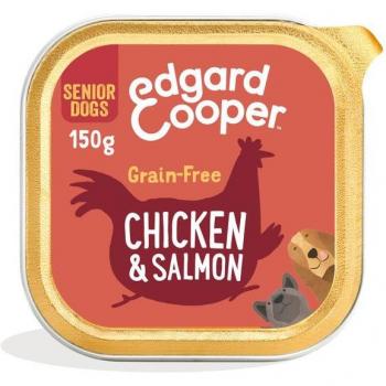 Edgard & Cooper Comida Húmeda Para Perros Senior Pollo y Salmón 11x150g