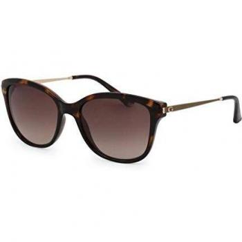 Guess GU7469 52F Dark Havana Square Sunglasses - Unisex, Online Try-On, Plastic Frame, Size M
