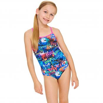 Zoggs Saber Starback - Bañador para niña, niña, 511218026, 6-7 años