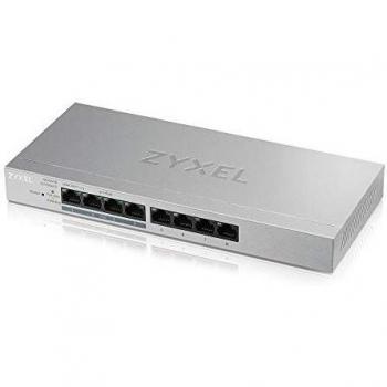 Zyxel GS1200-8HP v2 8-Port Managed Gigabit PoE+ Switch (10/100/1000 Mbps) with Power over Ethernet Plus in Grey