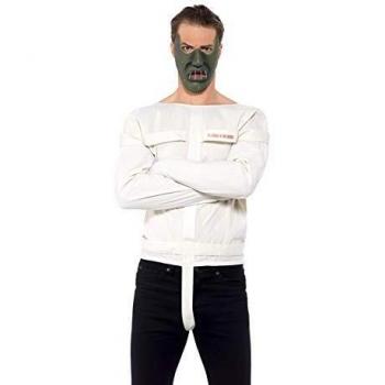 Smiffys Licensed Dress-Up Silence of The Lambs-Kit de Disfraz, Color Blanco, Large, 42-44-Inch