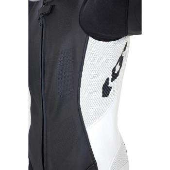 Y137-011 54 - Spidi Replica Piloti Wind Pro 1-Piece Leather Motorcycle Suit 54 Black White
