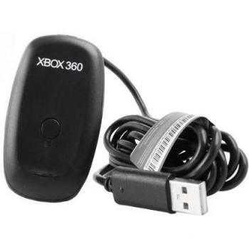 OSTENT USB Controlador Inalámbrico Gamepad Joystick PC Portátil Ordenador Gaming Receptor Compatible para Microsoft Xbox 360 Slim Juego Color Negro