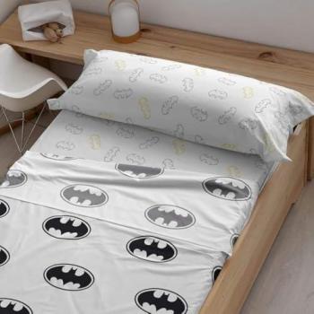 Juego de Sábanas Batman Basic Multicolor Cama 180 cm, incluye funda de almohada y bajera estampadas, dimensiones 260x270 cm, fabricado en 100% algodón