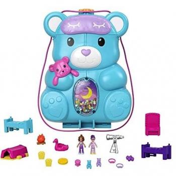 Polly Pocket Surprise Bear Handbag Playset - Mini Doll Set for Ages 4+