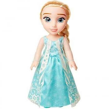 Muñeca Elsa Frozen Disney 38cm - JAKKS PACIFIC, incluye características como: figura de Elsa de la película Frozen, altura de 38 cm, vestimenta detallada inspirada en el personaje, cabello largo y rubio
