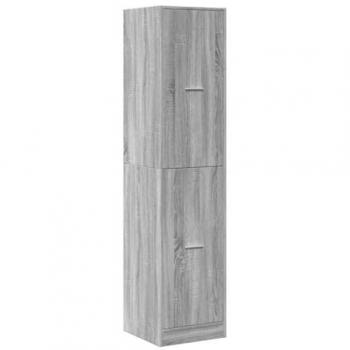 Armario botiquín madera ingeniería gris Sonoma 40x41x174,5 cm