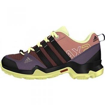 adidas AX2 CP K - Botas de montaña para niño, color rosa / negro / lima / morado, talla 34