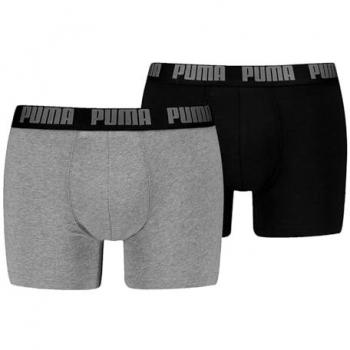 Bóxer de Hombre Puma Everyday Basic 2 Unidades Gris y Negro 701226387