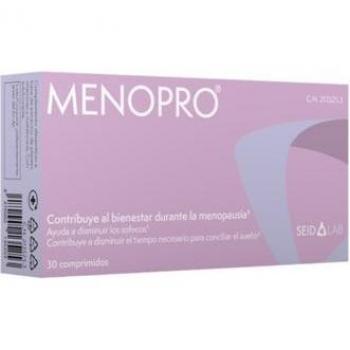 Menopro 30 Comprimidos - Suplemento alimenticio para la menopausia, contiene ingredientes naturales que ayudan a aliviar los síntomas de la menopausia, como sofocos y cambios de humor; cada envase contiene 30 comprimidos