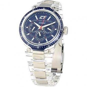 Chronotech mens analogue quartz watch with polycarbonate strap cc7045m01