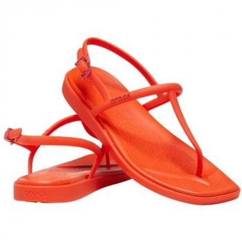 Crocs Women's Miami Thong Sandal - Orange Flip Flops