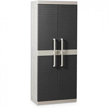 Toomax Rattan Line M - Armario, 2 puertas, 4 estantes