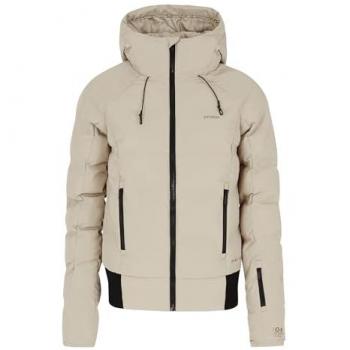 Chaqueta de esquí con capucha Protest PRTAlysumi beige claro negro mujer - S
