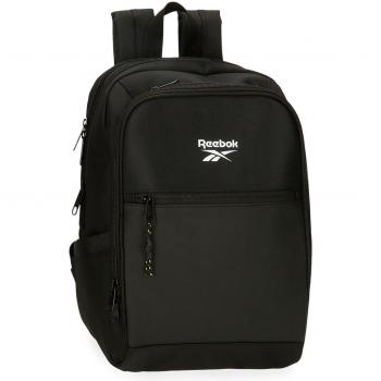 Mochila portaordenador Reebok Hamilton dos compartimentos 37 cm negro