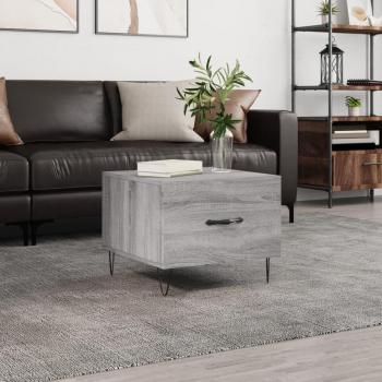 Mesa de centro gris Sonoma 50x50x40 cm madera multicapa