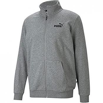 PUMA Men's Essential Track Jacket TR - Medium Gray Heather - Size S