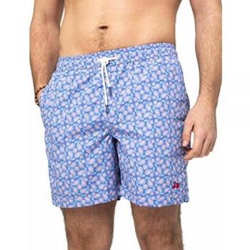 Scotta 1985 - Traje De Baño Cachemir Denim, Calidad, Estilo Sport Clásico, Bañador Tendencia Verano para Hombre