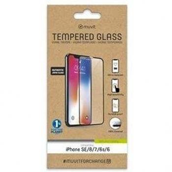 Protector de Pantalla de Vidrio Templado Plano Transparente para Apple iPhone SE/8/7/6S/6