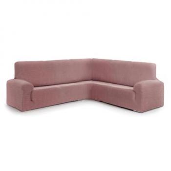 Funda para Sofá Eysa JAZ Rosa 110 x 120 x 600 cm, bielástica, premium, rinconera 3+2