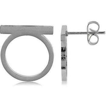 Córdoba Jewels | Pendientes en plata de ley 925 con diseño Circle Trendy