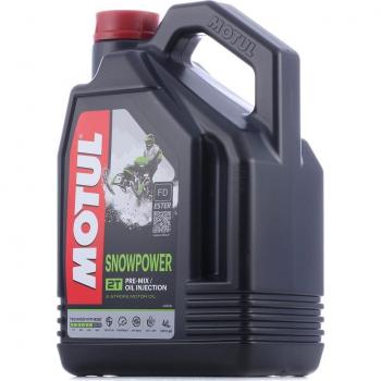Motul Aceite de Motor Snowpower 2T Semisintético 4L - Aceite de motor semisintético, formulación específica para motores de dos tiempos, ideal para condiciones invernales, proporciona una excelente lubricación y