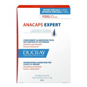 Anacaps Expert Reaccional Hair Loss Supplement 90 Capsules by Ducray