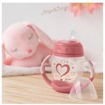 Kiokids Taza De Aprendizaje Step 1 con dentición de silicona 270 ml