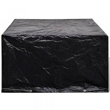 vidaXL Funda Protectora para Set de Muebles de Jardín de 6 Personas 8 Ojales 172x113 cm Cubierta Protección para Mobiliario Comedor de Exterior