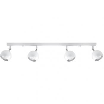 OCULARE Aplique de Techo 4L Blanco GU10 Acero Plafón con Iluminación Interior LED