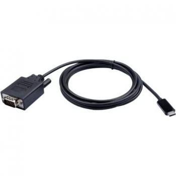V7 V7UCVGA-2M Cable adaptador USB-C a VGA 2m 6.5ft negro